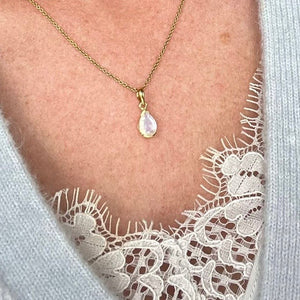 Didi - gemstone pendant drop-shaped moonstone