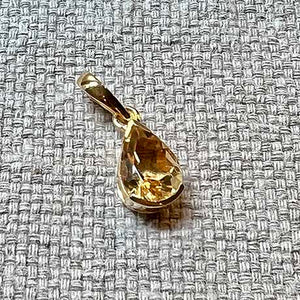 Didi - gemstone pendant drop-shaped citrine