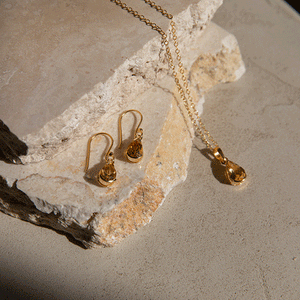 Didi - gemstone pendant drop-shaped citrine
