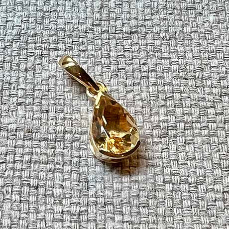Didi - gemstone pendant drop-shaped citrine