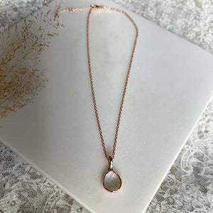 Rosé gouden ketting ronde schakel
