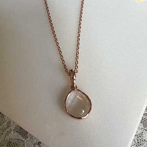 Rosé gouden ketting ronde schakel