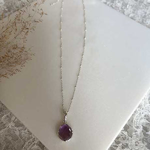 Ketting ronde schakel met balletjes zilver