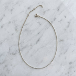 Maeve - ketting 40-46 cm ronde schakel zilver