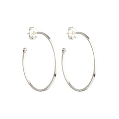 Nova - hoop earrings silver large - 35 mm