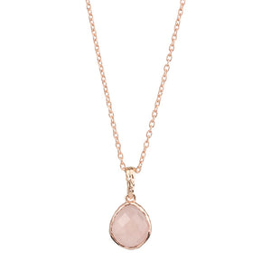 Rosé gouden ketting ronde schakel