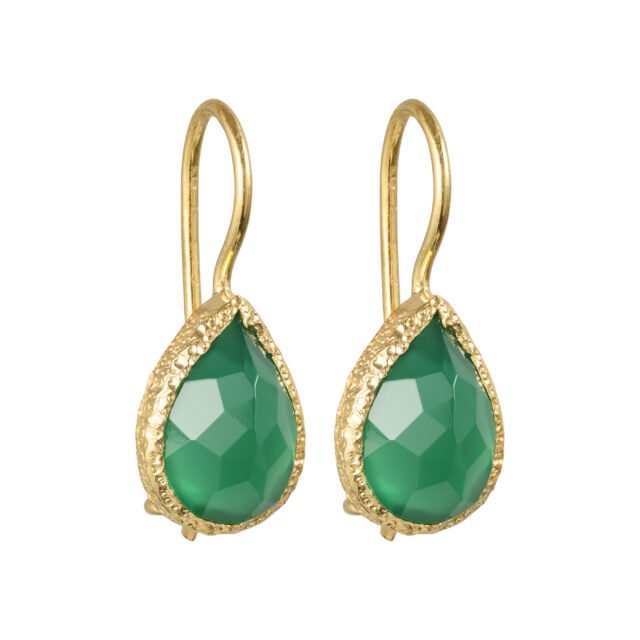 drops goud groene onyx