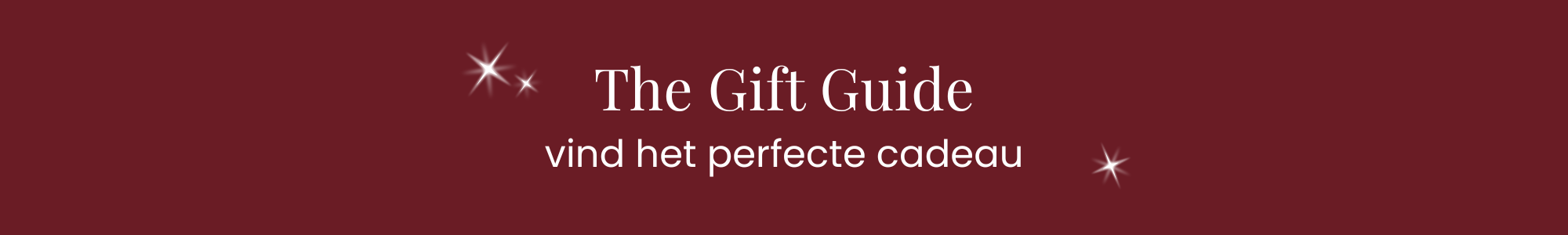 gift guide banner burgundy