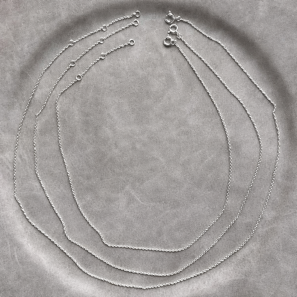 Kettingen zilver Maeve drie lengtes