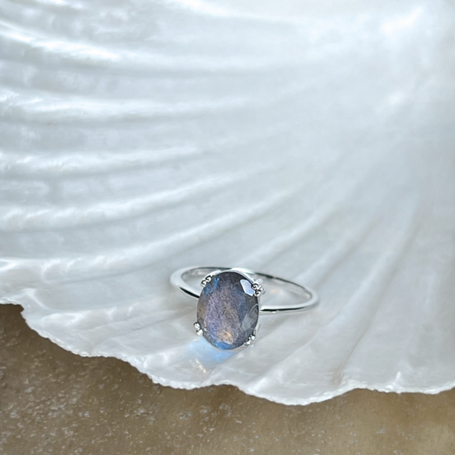 Nila ring zilver labradoriet