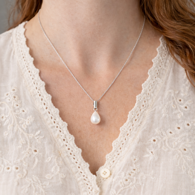 ketting zilver gedragen 40-46 cm rechtopstaand