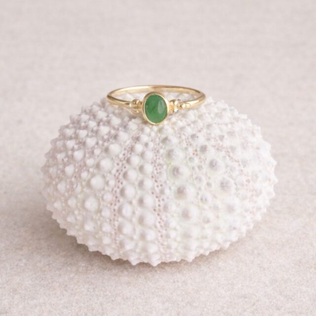 Vive ring goud smaragd