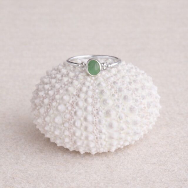 Vive ring zilver smaragd