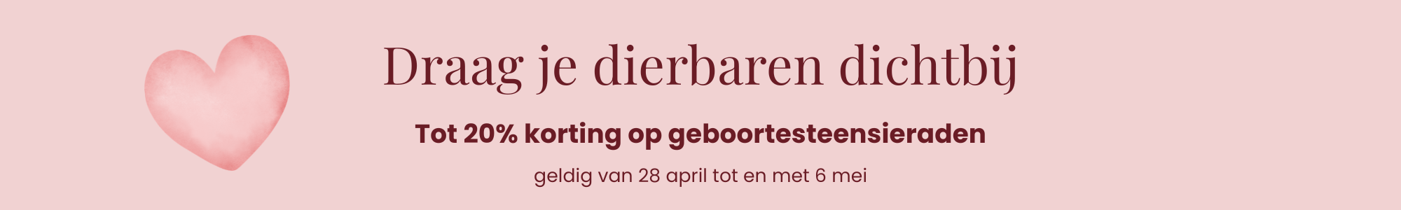 Banner moederdag stapelkorting
