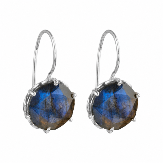 Flore flowercups labradoriet zilver